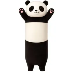 Lean Plüsch Panda Kissen 70 cm – Charmantes Maskottchen - Das 70 cm lange Plüsch-Panda-Kissen vereint Spielzeug und Dekoration. Ideal zum Kuscheln und Ausruhen, ist es ein perfektes Geschenk für jedes Alter und bringt Freude in Kinder- oder Wohnzimmer.