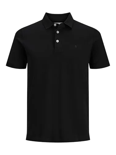 JACK & JONES Einfarbiges Poloshirt für Herren - Poloshirt Slim Fit aus 100% Bio-Baumwolle, umweltfreundlich und bequem für lässige Anlässe.