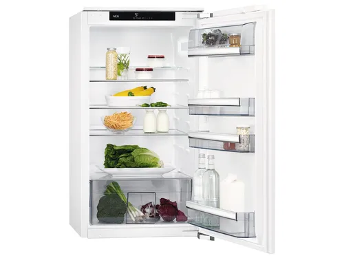 AEG SKE810E1AF Einbaukühlschrank - Kühlschrank mit Abtau-Automatik und COOLMATIC-Funktion für schnelles Kühlen, ideal für frische Lebensmittel. FlexiShelf sorgt für flexiblen Platz. Nutzinhalt: 176 l, Betriebsgeräusch: 33 dB.