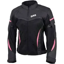 GMS Jacke Tara Mesh schwarz-pink D3XL - Hochwertige Motorradjacke - Moderne Damen Motorradjacke aus GERMADURA® und Mesh-Gewebe, mit herausnehmbarer Thermoweste und optimaler Belüftung für angenehmen Tragekomfort. Ideal für Biker und Alltagsfahrer.
