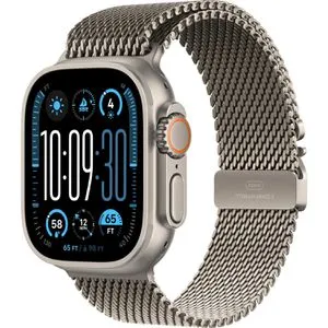 Apple Watch Ultra 2 - Smartwatch mit GPS, EKG & Titan - Wearables-Technologie mit eSIM für Anrufe ohne Smartphone, präzisem GPS, Tauchcomputer-Funktion und robustem Titangehäuse für Outdoor-Abenteuer.