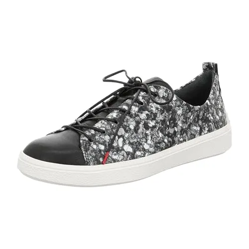 Think Damen TURNA Sneaker - Schwarz/Kombi 0030, 40 EU Schmal - Damen-Sneaker mit chromfrei gegerbtem Futterleder und austauschbarer Innensohle für optimalen Komfort. Die weiche Gummisohle dämpft jeden Schritt und sorgt für Langlebigkeit.