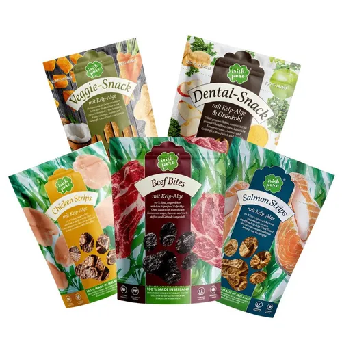 Irish Pure Irish Pure Hundesnacks 150g - Beef, Chicken, Salmon, Veggie & Dental Salmon Strips, Leckerli für: Hunde