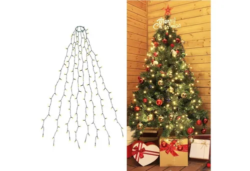 Salcar LED-Lichterkette für Weihnachtsbaum - Wasserdichte Weihnachtsbaumbeleuchtung mit 9 Modi, ideal für Innen und Außen. Perfekt für Tannenbäume von 90cm bis 150cm, schafft eine festliche Atmosphäre.