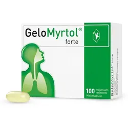 GeloMyrtol forte 100 St - rezeptfreie Magensaftresistente Weichkapseln, ideal für Kinder und Säuglinge zur Linderung von Atemwegserkrankungen