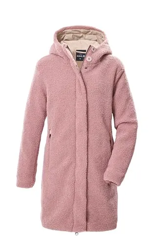 G.I.G.A. DX Damen Sherpa Parka Funktionswindlocker mit Kapuze – Rose, Größe 48 - Leichte, winddichte Damen Sherpa-Jacke mit Kapuze. Ideal für wechselhaftes Wetter, mit wasserdichter Imprägnierung und praktischen Zipper-Taschen für sicheren Stauraum.