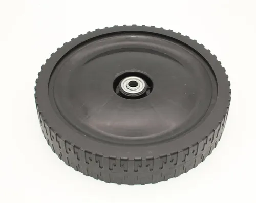 Scheppach Rad hinten mit Lager Ø 255 mm | Original Ersatzteil für Rasenmäher - Hochwertiges Ersatzrad für Rasenmäher, Ø 255 mm, sorgt für zuverlässige Mobilität und Leistung. Ideal für die Modelle MS225-53B, MS226-53E und mehr. Bruttogewicht: 0,609 kg.