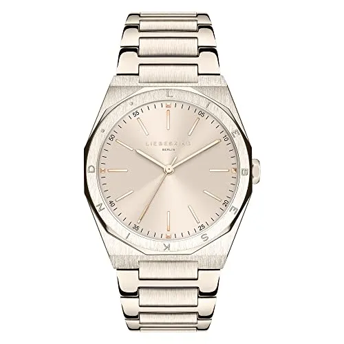 Liebeskind Berlin Armbanduhr LT-0294-MQ IP Frozen rosé - Armbanduhren für Damen, sportlich-coole Edelstahluhr mit hochwertigem teilmattierten Edelstahlband und kratzunempfindlichem Mineralglas, ideal für jeden Anlass.