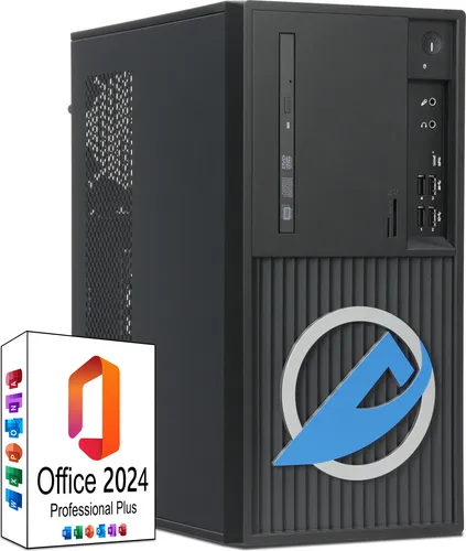 Ankermann Business Office Work V1, Intel Core i5-8500, 16GB RAM, 1TB NVMe SSD, Windows 11, WLAN & Bluetooth, MS Office 2024