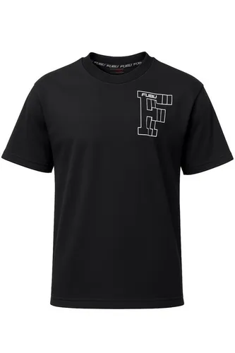 Fubu Print-Shirt Corporate T-Shirt Schwarz M mit Print - Herren T-Shirt im Urban Style – weit geschnitten und aus 100% Baumwolle für hohen Tragekomfort. Das trendige Printmotiv und der lässige Schnitt machen es ideal für entspannte Alltagslooks.