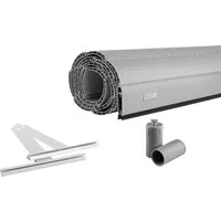 Schellenberg Rollladenpanzer Komplettset System Maxi 900 x 1100 mm - Grau - Robuster Rollladenpanzer aus Kunststoff, ideal für effizienten Sicht- und Sonnenschutz in Ihrem Zuhause.