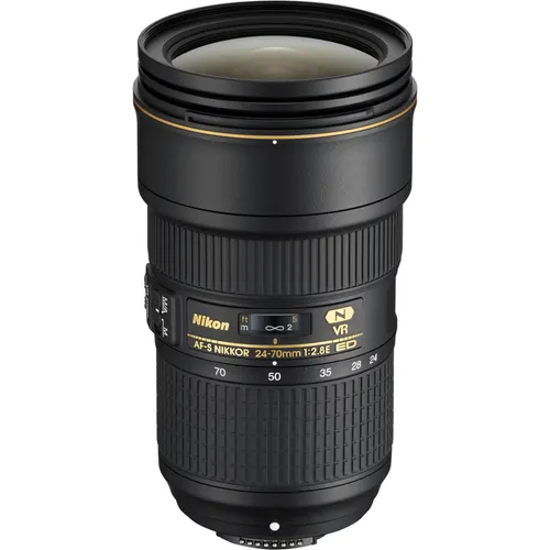 Nikon 20052 AF-S Nikkor 24-70mm 1:2.8E ED VR Objektiv - Objektive für Spiegelreflexkameras mit exzellenter Abbildungsleistung und Bildstabilisator (VR) für gestochen scharfe Aufnahmen, auch bei schwierigen Lichtverhältnissen.