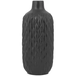 Beliani Dekovase, Schwarz, Stein, Mode, 31 cm, Dekoration, Vasen, Keramikvasen