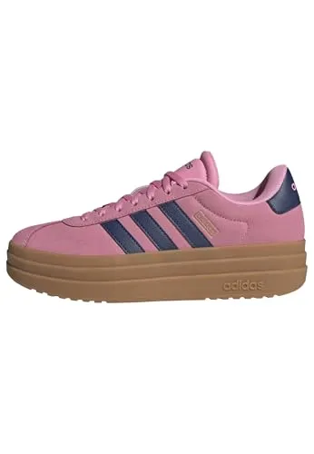 adidas Damen VL Court Bold Shoes - Bliss Pink/Dark Blue/Gold Metallic - Damen-Sneaker mit regulärer Passform und stylischem Design, ideal für einen modischen Look im Alltag.