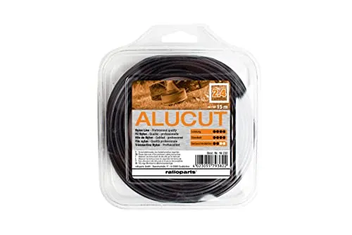 Mähfaden ALUCUT 2,4mm 15m Trimmerfaden 4-Kant Nylonfaden