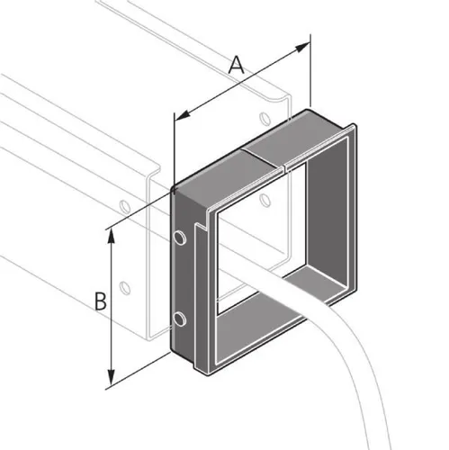 Pflitsch Kanal-Kantenschutz KSP 50/50 TPE - 25 Stk. - Praktischer Kanal-Kantenschutz aus halogenfreiem Kunststoff, ideal für Installationskanäle. Schützt effektiv Kanten und sorgt für eine sichere Installation.