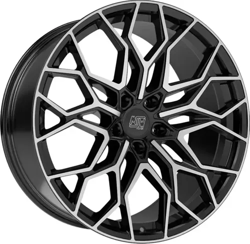 MSW 51 Gloss Black 10x20" ET28 Alufelgen - Hochwertige 20 Zoll Aluminiumfelge in elegantem Schwarz, ideal für sportliche Fahrzeuge. Mit Kreuzspeichen-Design und optimaler Einpresstiefe für perfekte Passform.