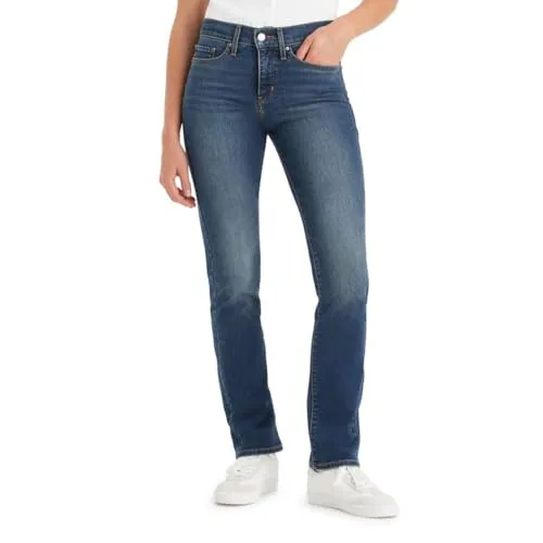 LEVI'S PLUS "314 Shaping Straight" Damen-Straight-Jeans, Gr. 22 - Bequeme Damen-Straight-Jeans von Levi's® Plus in zealous blau. Hohe Leibhöhe und Baumwoll-Stretch für optimalen Tragekomfort und vielseitige Kombinationsmöglichkeiten.