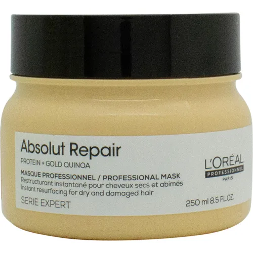 L'Oreal Professionnel Absolut Repair Gold 250 ml - Protein-Haarmaske für intensive Pflege, repariert Schäden und verleiht strahlenden Glanz für trockenes Haar