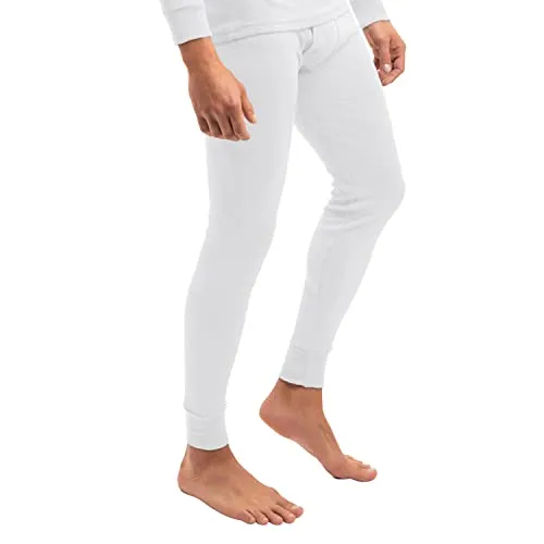 MT Herren Ski- und Thermounterhose Thermo Light Lange warme Unterwäsche - Weiß XXL