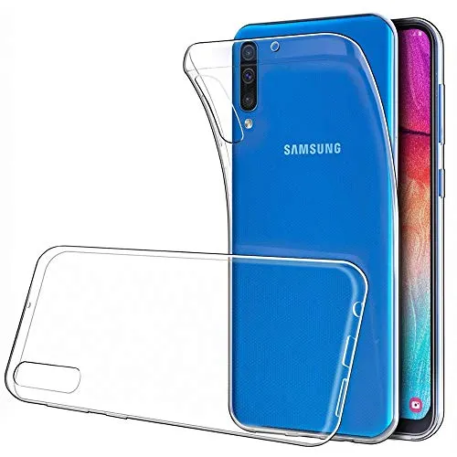 CoverKingz Handyhülle für Samsung Galaxy A50/A30s - Silikonhülle Soft Case Bumper Durchsichtig - Handy Hülle Slim Cover Transparent