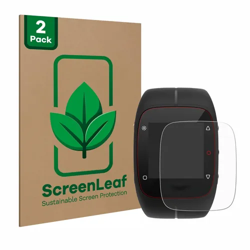 2x ScreenLeaf Displayschutzfolie für Polar M400 / M430 nachhaltig verpackt