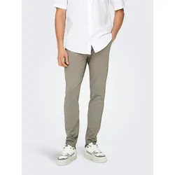 Chinohose "ONSMARK SLIM GW 0209 PANT NOOS", Gr. 32 - Vintage Khaki - Wanderhosen für Herren: Die pflegeleichte Chinohose von ONLY & SONS vereint stilvolles Design mit hoher Kombinierbarkeit für jeden Anlass.