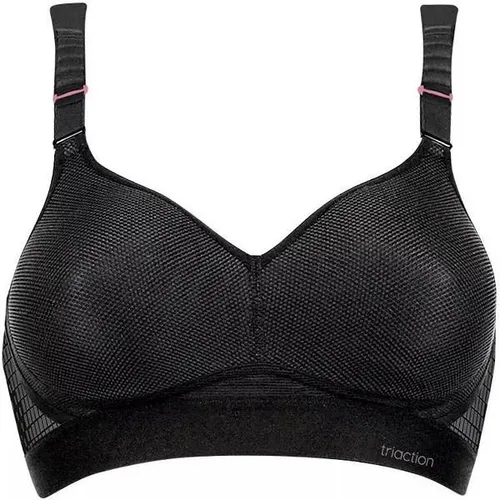 Sport-BH TRIACTION BY TRIUMPH "Triaction Hybrid Lite P EX", schwarz - Funktionsunterwäsche mit atmungsaktivem Material und extremem Halt, ideal für sportliche Aktivitäten. Zwei Tragevarianten und verstellbare Träger bieten individuellen Komfort.