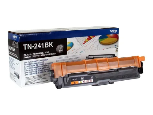Original Brother Toner TN-241BK für HL 3150 MFC 9140 9330 - Toner für Drucker, 2.500 Seiten Kapazität in Schwarz. Garantierte 100%-ige Funktionsfähigkeit für eine optimale Druckqualität.