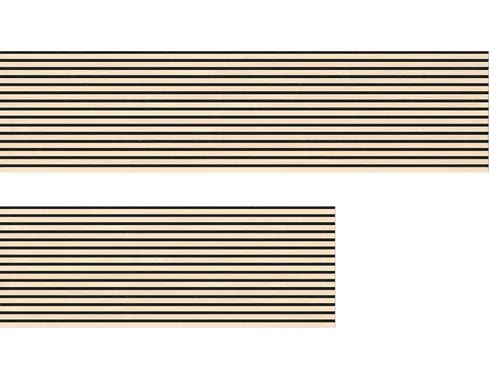 Akustikpaneele Light Oak 244 cm - Wandverkleidung aus MDF mit 22 mm Stärke, ideal zur Schallabsorption und Verbesserung der Raumakustik, für Innenräume geeignet.