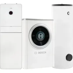 Bosch Compress 7000i AW CS730 mit Wärmepumpe CS7001iAW 7 ORMB - Effizientes Wärmepumpen-Paket für Außenaufstellung: leise, platzsparend und einfach zu steuern über App. Inklusive Wärmepumpenspeicher HR 300 für optimale Warmwasserversorgung.