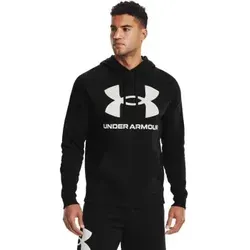 Under Armour Herren Rival Fleece Big Logo HD - Bequemer Kapuzenpullover, warmer Fleece mit losem Schnitt und praktischer Kängurutasche