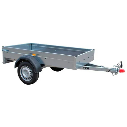 STEMA PKW-Anhänger "AN750", BxL: 108 cm x 201 cm, max. Nutzlast 630 kg - silberfarben