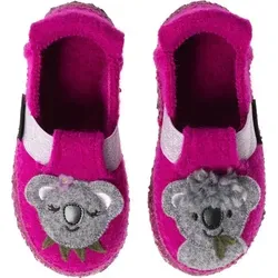 NANGA KOALA BABYS Hausschuh Beere lila 23 EU - Babyschuhe aus Wolle in lila mit beerenfarbenem Design, ideal für warme Füße und ein gemütliches Zuhause.