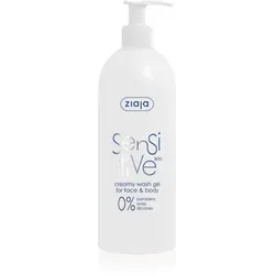 Sensitive Gel Limpiador Rostro Y Cuerpo - 400 Ml - Reinigungsschaum & Gele für das Gesicht, ideal für empfindliche Haut, sorgt für kühlenden Komfort und sanfte Reinigung.
