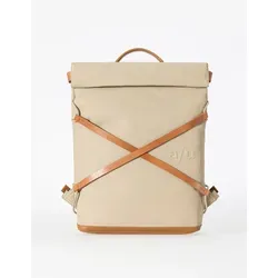 Aunts & Uncles Japan Yokohama Rolltop Rucksack beige 10214-3 - Rucksack aus 13? Bio-Baumwolle, nachhaltiges Design und praktischer Rolltop-Verschluss für flexiblen Stauraum.