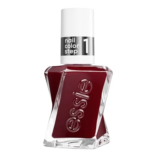 Gel by Essie Nagellack Nr. 360 Spiked with Style, Dunkelrot - Erleben Sie Salonqualität für Zuhause mit dem Gel by Essie Nagellack. Hält bis zu 15 Tage, einfach aufzutragen und sorgt für ein glänzendes Finish ohne UV-Lampe.