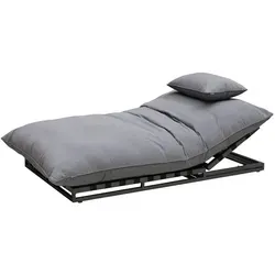 CLEMENTO Bona Lounge Liege Aluminium/Sunbrella - Verstellbar für Outdoor - Stilvolle Loungeliege aus Aluminium und witterungsbeständigem Sunbrella-Stoff – ideal für Terrasse, Pool oder Garten. Maximaler Komfort und Pflegeleichtigkeit für entspannte Stunden im Freien.