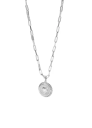 Purelei® Nomad Coin Kette Herren – Markante Edelstahl-Halskette mit Anhänger - Stilvolle Herren-Halskette aus hochwertigem Edelstahl mit einem kraftvollen Coin-Anhänger. Verstellbare Länge (50/55 cm) für optimalen Tragekomfort – ideal für jeden Look.
