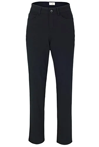 Stehmann Peggy2-760W-44160 - Damen Five Pocket Hose, schwarz, Größe 44 - Damen-Hosen: Schmale Baumwoll-Stretch Hose mit Knopfverschluss, ideal für einen modischen Look. Maschinenwaschbar bei 30 Grad, bitte eine Nummer größer bestellen.