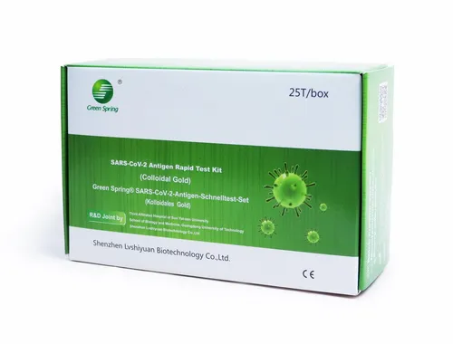 Shenzhen Lvshiyuan Biotechnology Co. Ltd. Influenza-Schnelltest Green Spring Schnelltest - Corona Test 25er 4 in 1, MHD: 31.09.2026