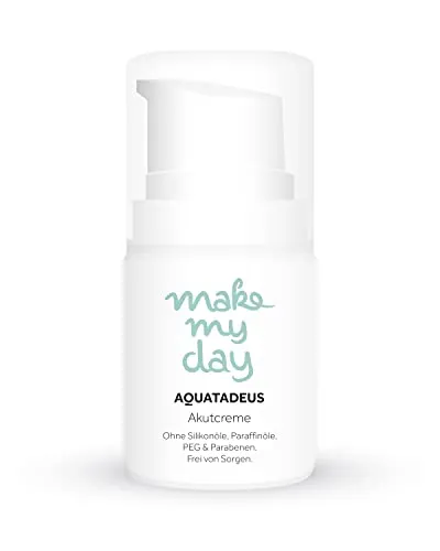 Aquatadeus Akutcreme - Spezialpflege für juckende Haut & Schuppenflechte | Mit offiziell anerkanntem Heilwasser | 100% natürlich | Salbe für den ganzen Körper & Kopfhaut | Hautberuhigende Creme