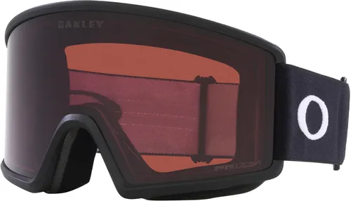 OAKLEY TARGET LINE L Schneebrille 2025 - Matte Black/Prizm Dark Grey - Snowboardbrille mit großem zylindrischem Glas für maximales Sichtfeld und perfekte Helmkompatibilität, ideal für große Passformen und ganztägigen Tragekomfort.