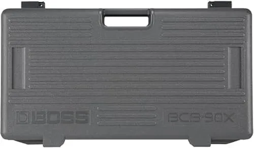 BOSS BCB-90X großes Gitarreneffekt-Pedalboard mit Gehäuse und integriertem Deckel | Robustes Spritzgussgehäuse mit Verteiler, anpassbar für die Platzierung von bis zu zehn Pedalen