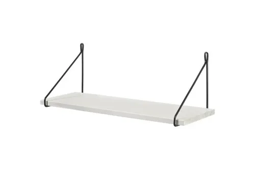 Dolle Wandregal Filo 60 x 20 cm weiß/schwarz  Wandregal
