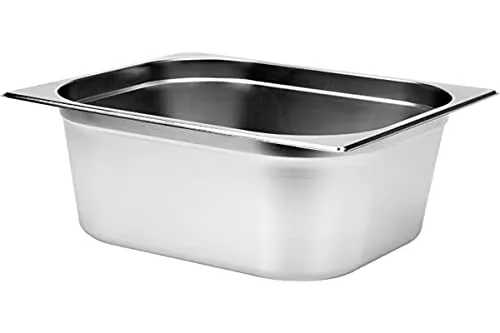 YATO Profi Edelstahl GN Gastronormbehälter 1/2 Größen Auswahl 20-200mm auch Deckel Gastro Norm Behälter (Höhe 200mm)