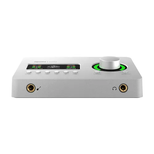 Universal Audio Apollo Solo USB Heritage Edition - 2x4 USB Audio Interface mit SHARC DSP für latenzfreies UAD Plug-In-Processing; ideal für professionelle Aufnahmen und Musikproduktion.