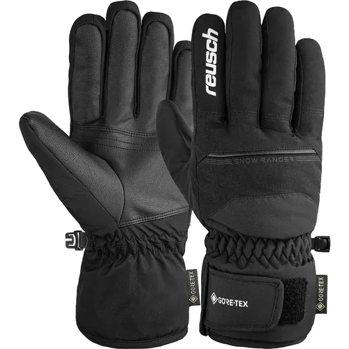 Skihandschuhe REUSCH "Snow Ranger GORE-TEX" Damen, Gr. 11, schwarz-weiß - Wintersport-Bekleidung mit GORE-TEX Wetterschutz für warme und trockene Hände bei extremen Bedingungen. Ideal für Skifahren und Outdoor-Aktivitäten.