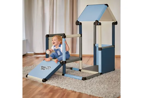 QUADRO Adventure Home Klettergerüst Spielhaus - Konstruktionsspielzeug für drinnen und draußen, belastbar bis 100kg, fördert Kreativität und Bewegung mit 6 Jahren Herstellergarantie.
