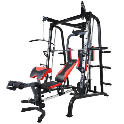 ATLAS X2 SMITH MACHINE HMS - Premium Kraftstation für effektives Ganzkörpertraining, ausgestattet mit reibungslosen linearen Lagern, vielseitigen Trainingsmöglichkeiten und hochwertigem Komfort.